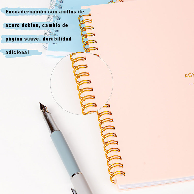 A5 Planning Spanish Coil Book Matte Transparent Notebook