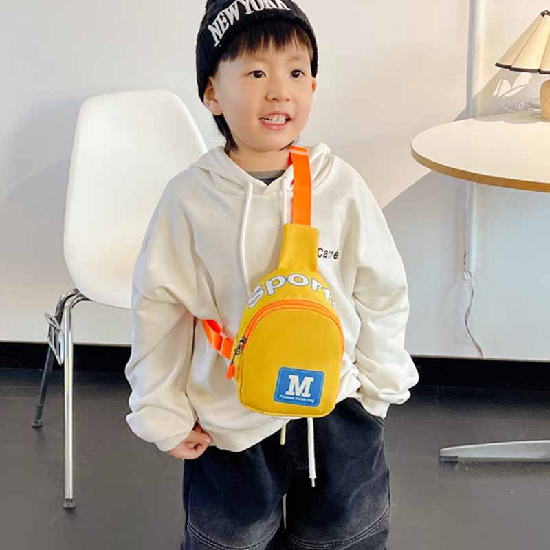 Kids Unisex Fashion Casual Cute Alphabet Chest Bag