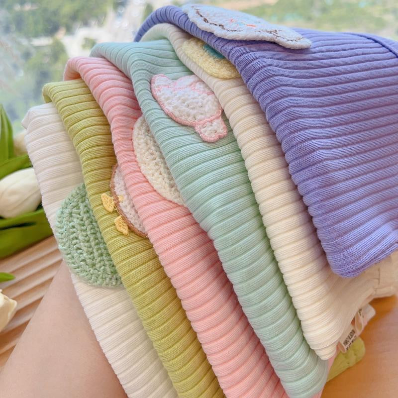Kids Toddler Girls Cute Summer Cartoon Embroidered Stretch Camis
