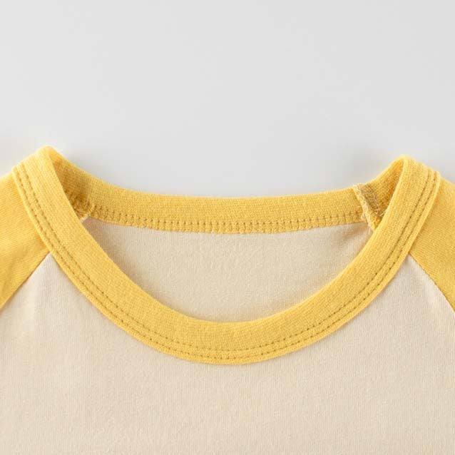 Kids Toddler Girls Casual Cute Versatile Cartoon Letters Print Long Sleeve Round Neck T-Shirt