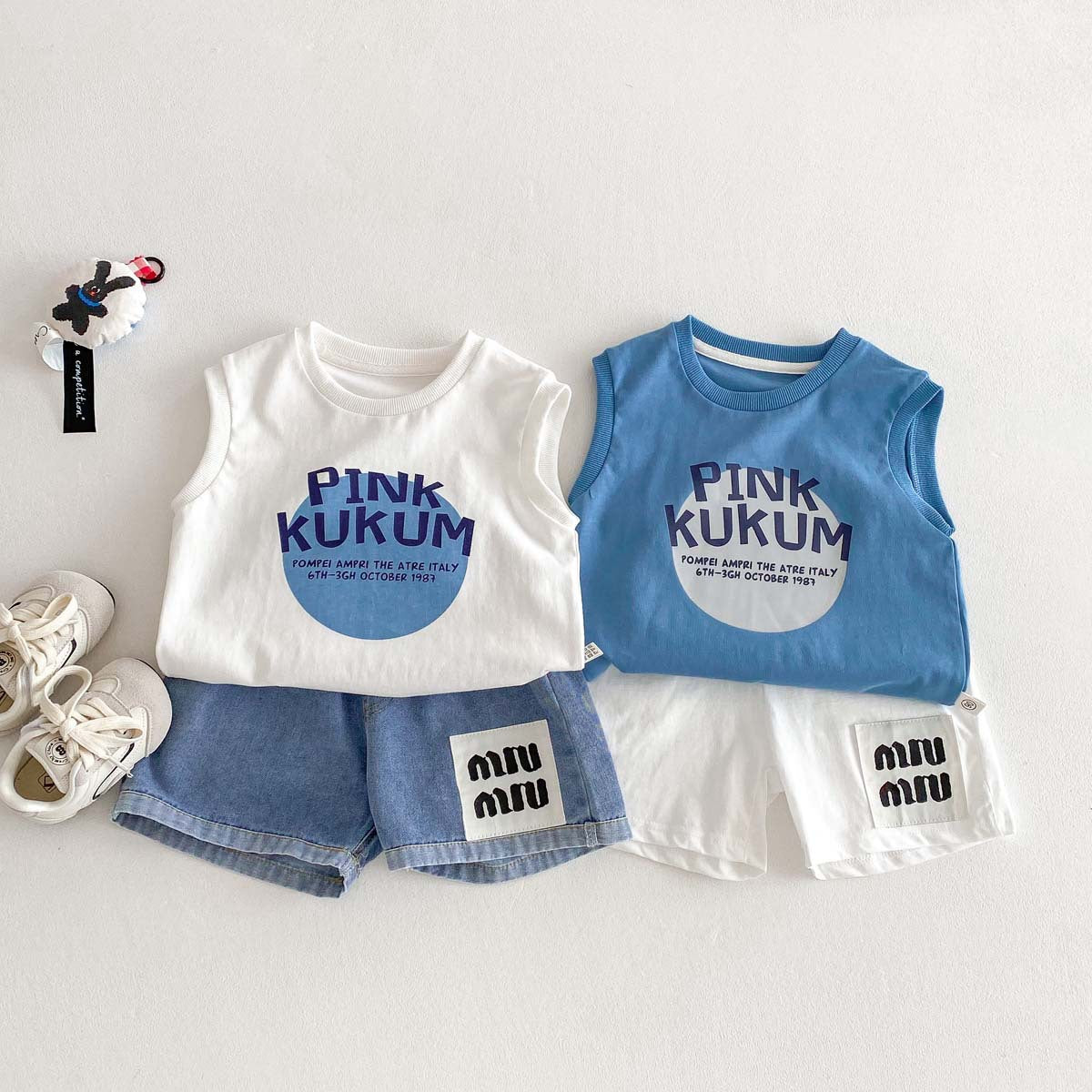 Kids Toddler Boys Fashion Casual Alphabet Print Sleeveless T-Shirt