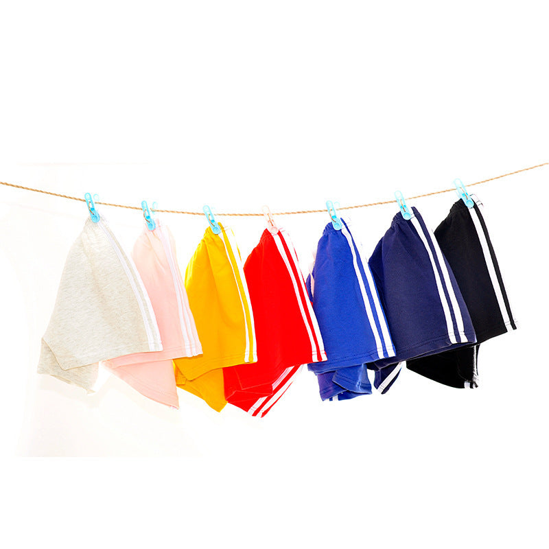 Children Kids Baby Fashion Girls Boys Casual Basics Stripes Shorts