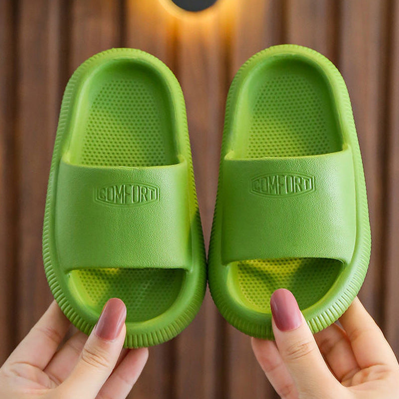 Children Kids Baby Fashion Girls Boys Candy Color Soft Sole Casual Slippers Shoes