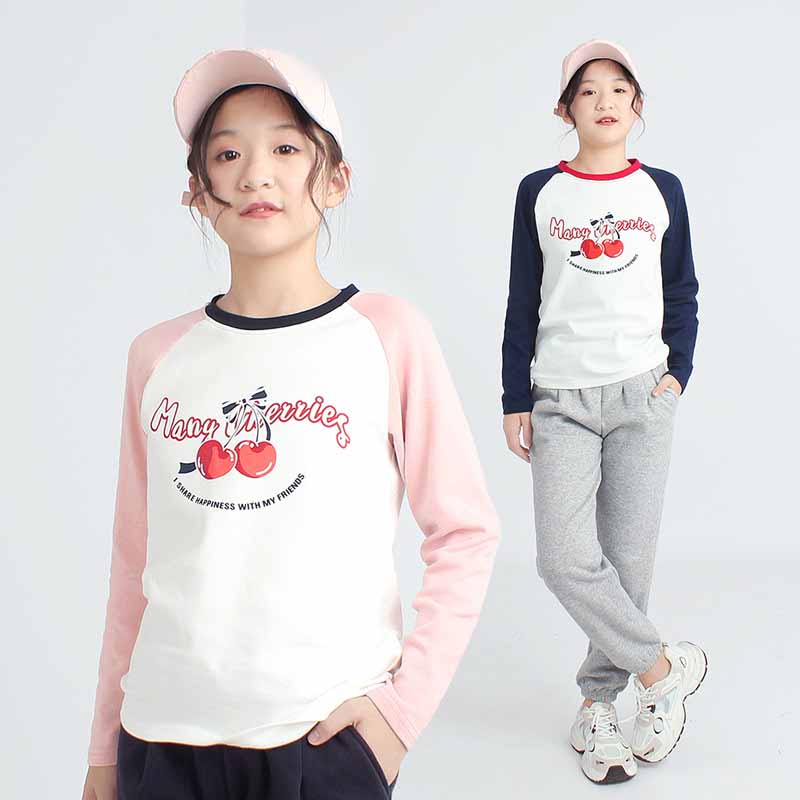 Kids Toddler Big Girls Casual Cute Alphabet Print Long Sleeve T-Shirt