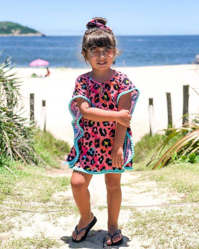Toddler Girls Beach Tassel Pompom Coverup Blouse