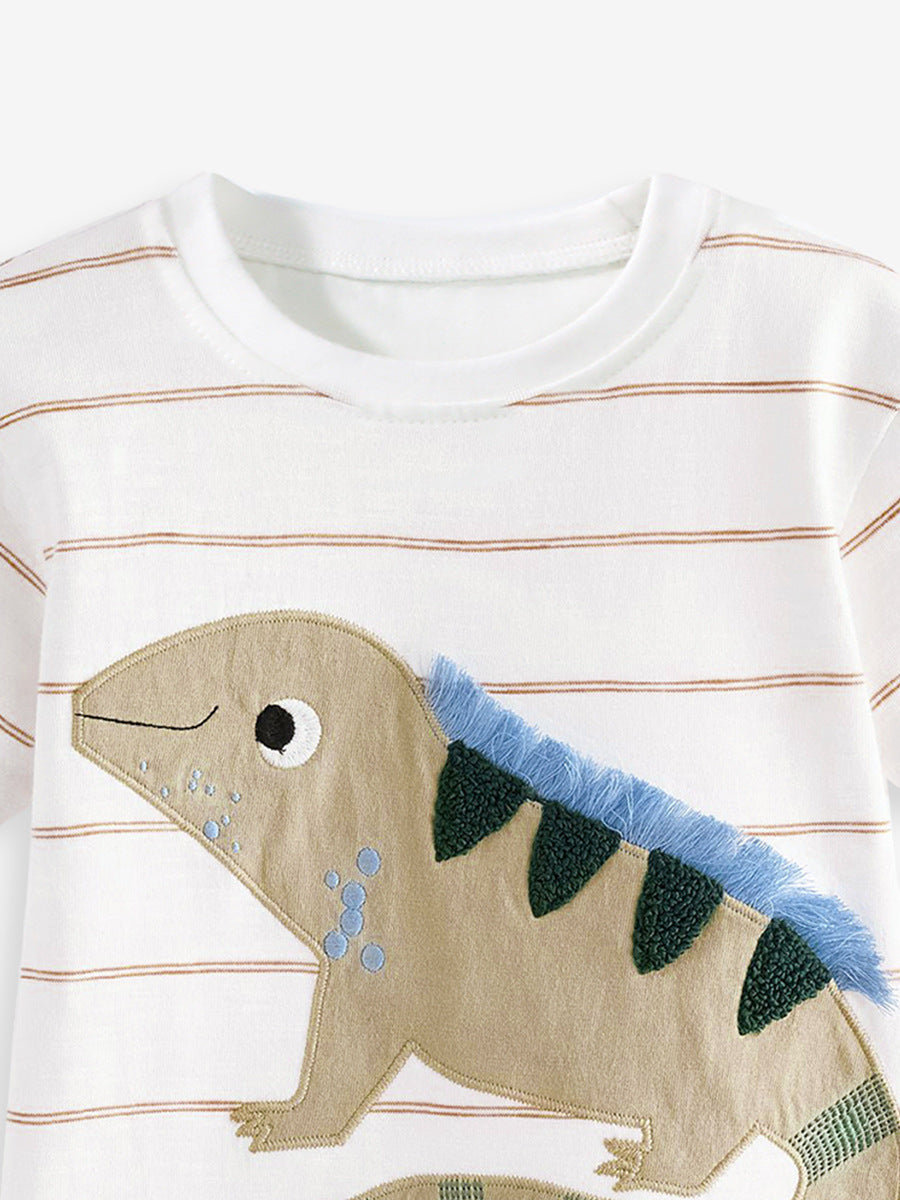 Kids Toddler Boys Casual Cartoon Short Sleeve T-Shirt