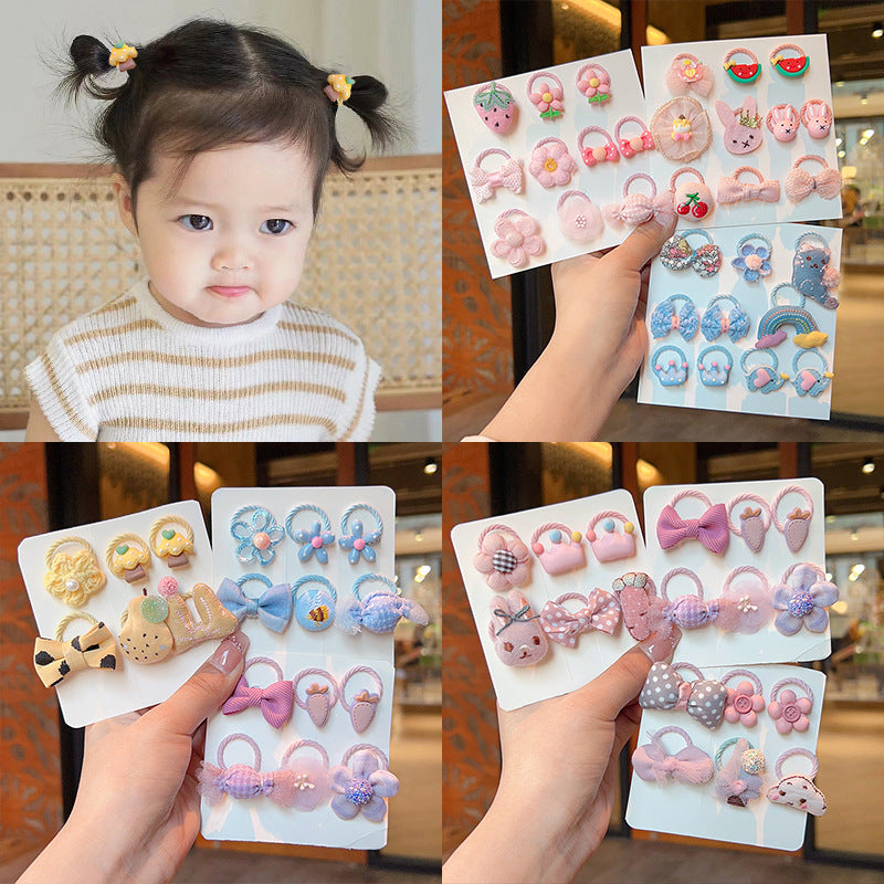 Kids Girls Cute Sweet Cartoon Hair Rings