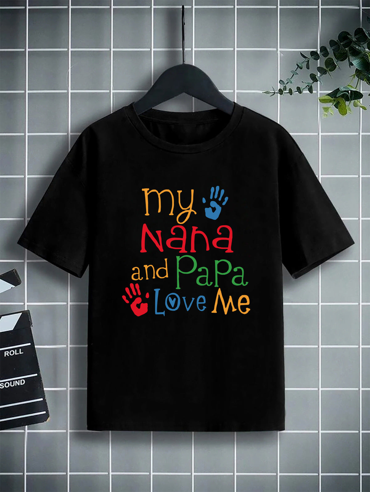 Kids Toddler Boys Fashion Casual Alphabet Print Short Sleeve Round Neck T-Shirt