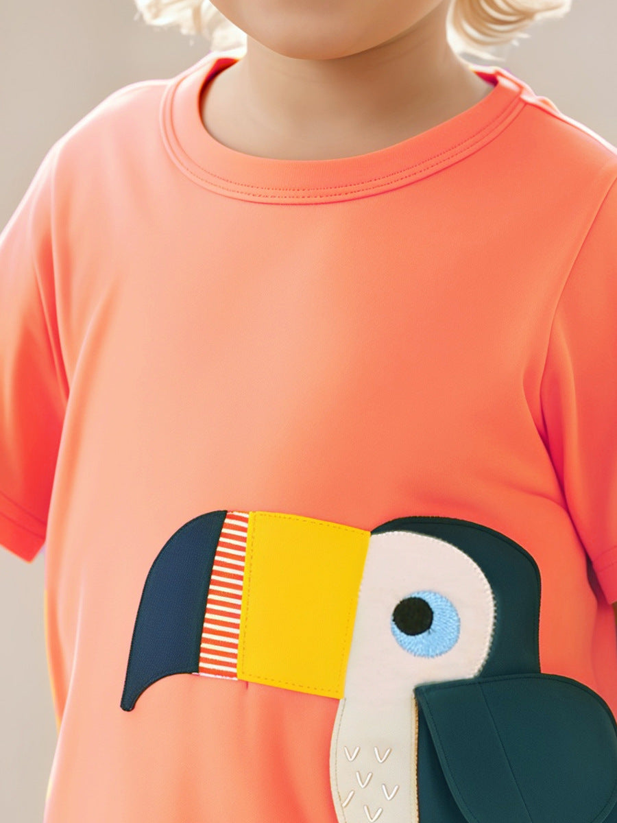 Kids Toddler Unisex Casual Cartoon Short Sleeve T-Shirt