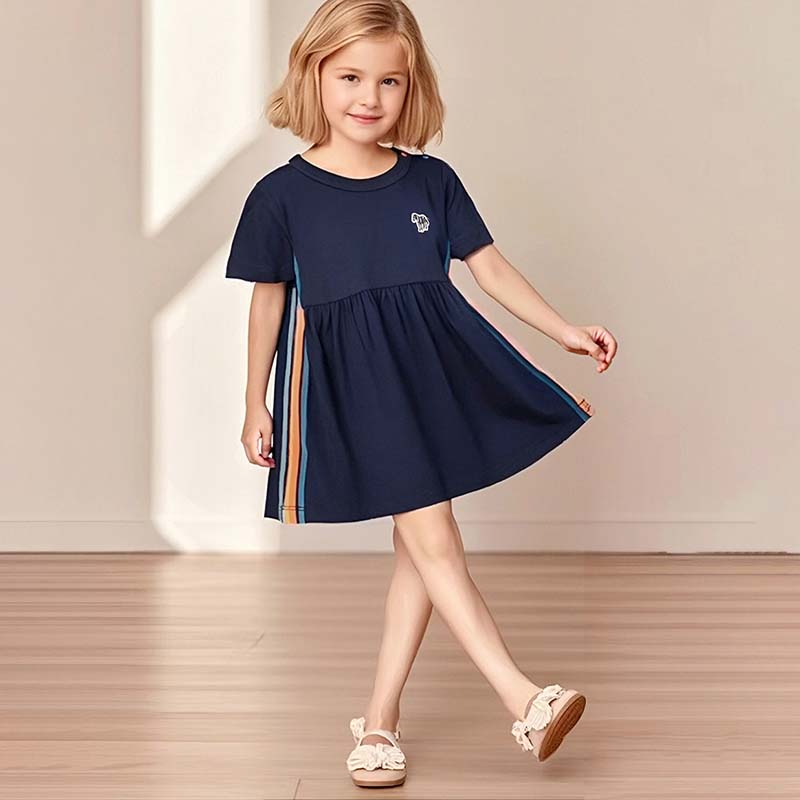 Kids Toddler Girls Casual Cute Short Sleeve Dress