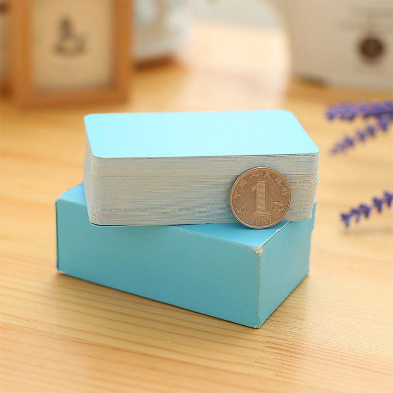 90 Sheets DIY Candy Color Blank Doodle Postcard Message Card Memo Pad
