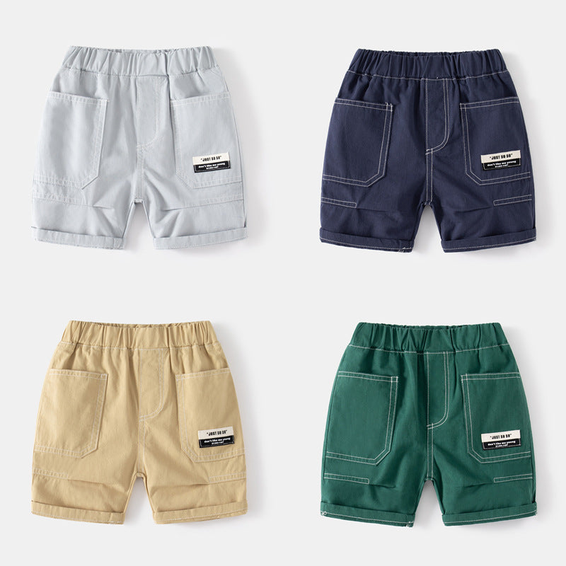 Children Kids Baby Fashion Boys Casual Sports Solid Color Shorts