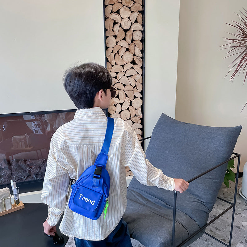 Kids Unisex Fashion Casual Cute Alphabet Chest Bag
