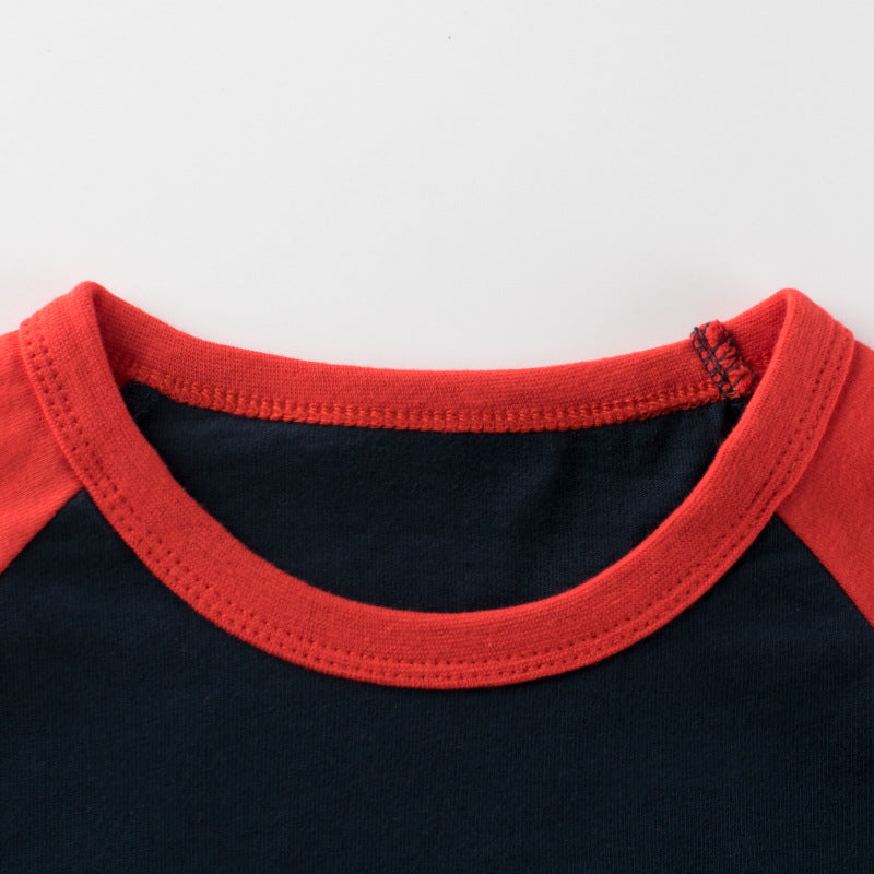 Kids Toddler Boys Casual Cute Alphabet Print Long Sleeve T-Shirt