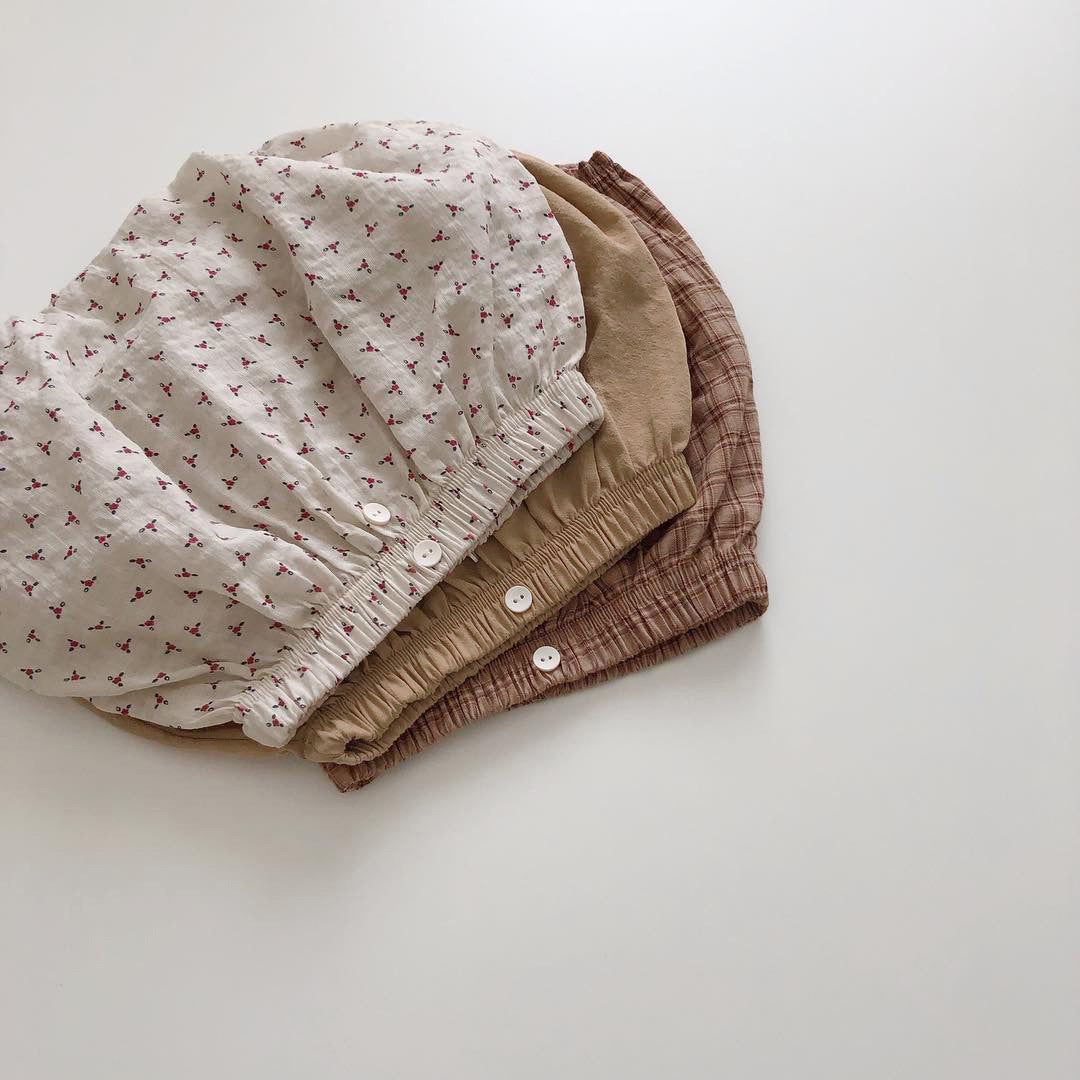 Baby'S Simple Print Shorts