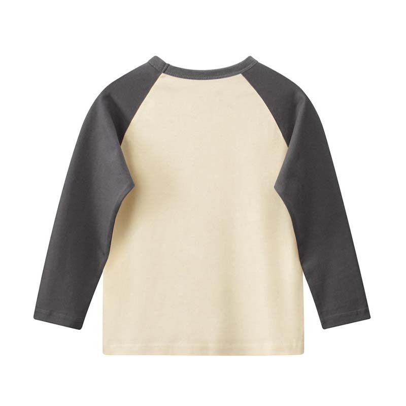 Kids Toddler Girls Casual Cute Versatile Cartoon Letters Print Long Sleeve Round Neck T-Shirt