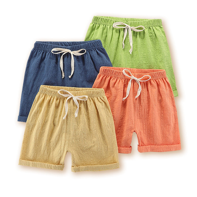 Kids Toddler Boy Fashion Thin Cotton Solid Shorts