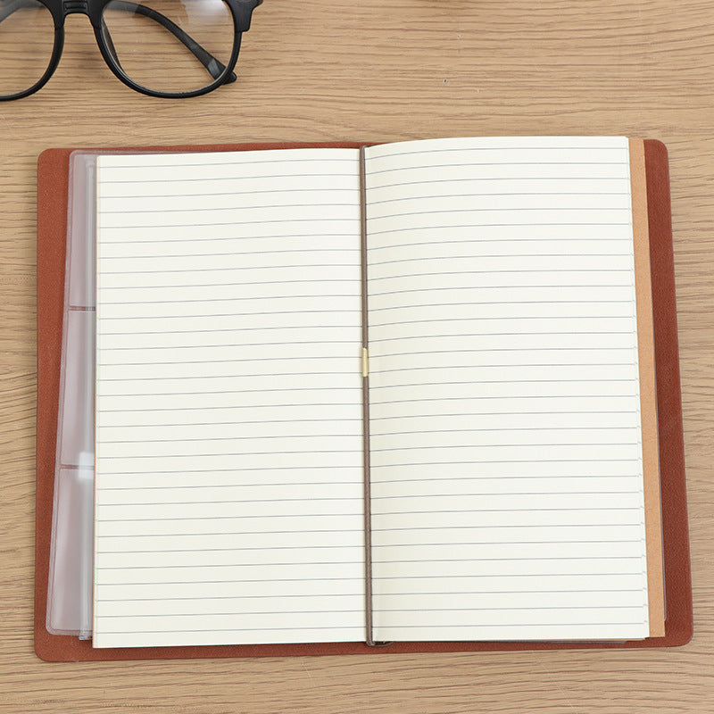 Vintage Travel Strap Kraft Paper Inside Notebook