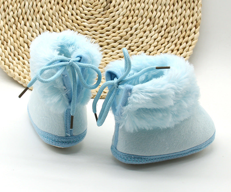 Toddlers Newborn Baby Girls Soft Bottom Non-Slip Boot Shoes