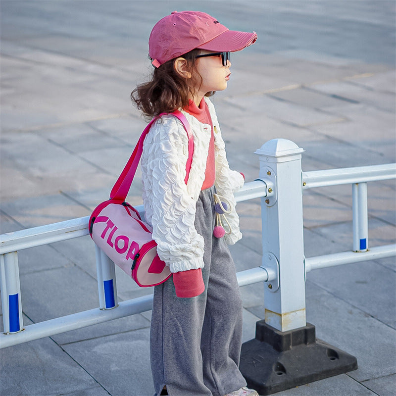 Kids Unisex Casual Cute Alphabet Crossbody Bag