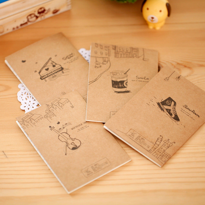 Vintage Kraft Paper Notepad Student Stationery