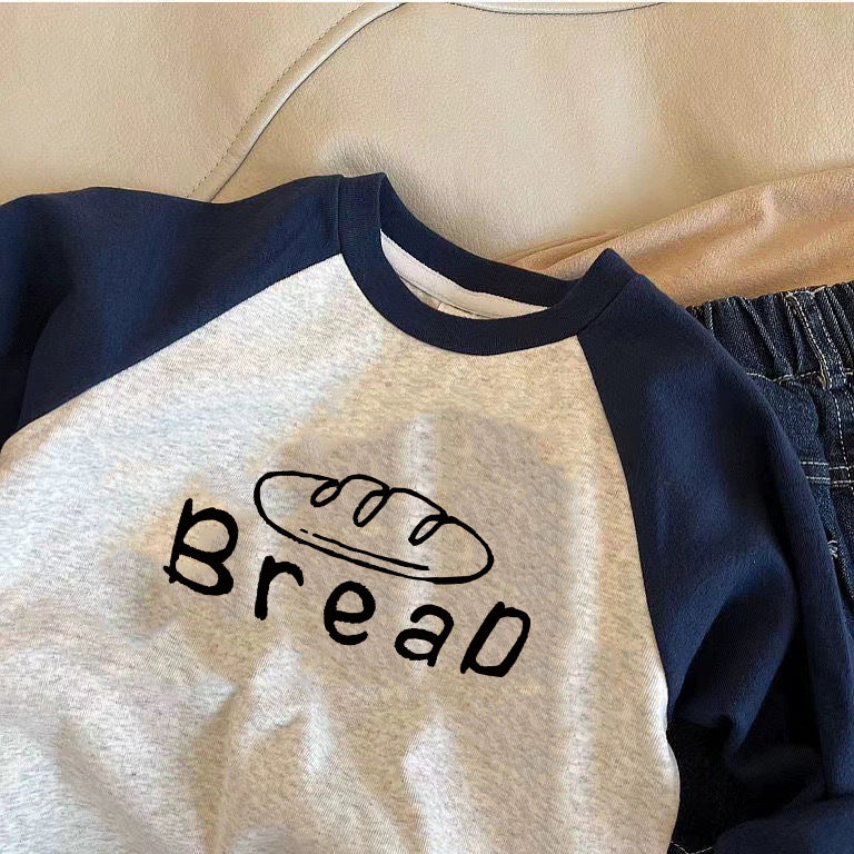 Kids Toddler Boys Fashion Casual Letter Print Long Sleeve T-Shirt