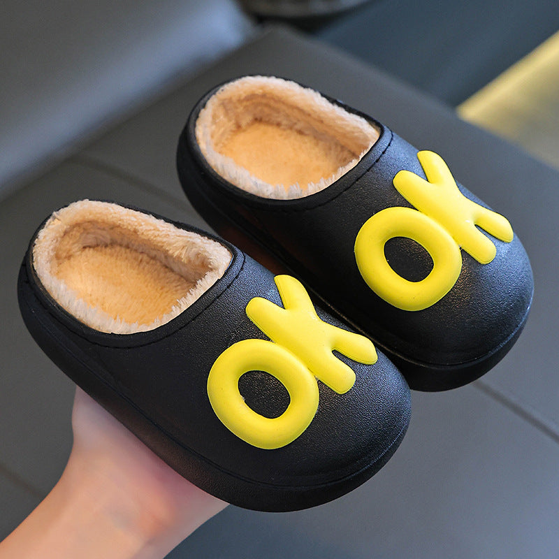 Kids Unisex Cute Alphabet Plush Slippers