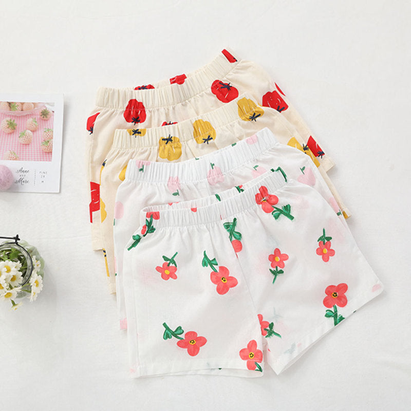 Children Kids Baby Fashion Girls Casual Basic Print Shorts
