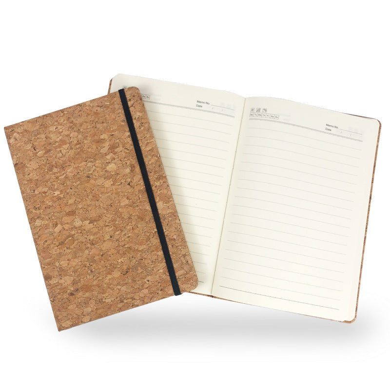 A5 Strap Cork Notebook Office Business Diary Thickened Cork Notebook