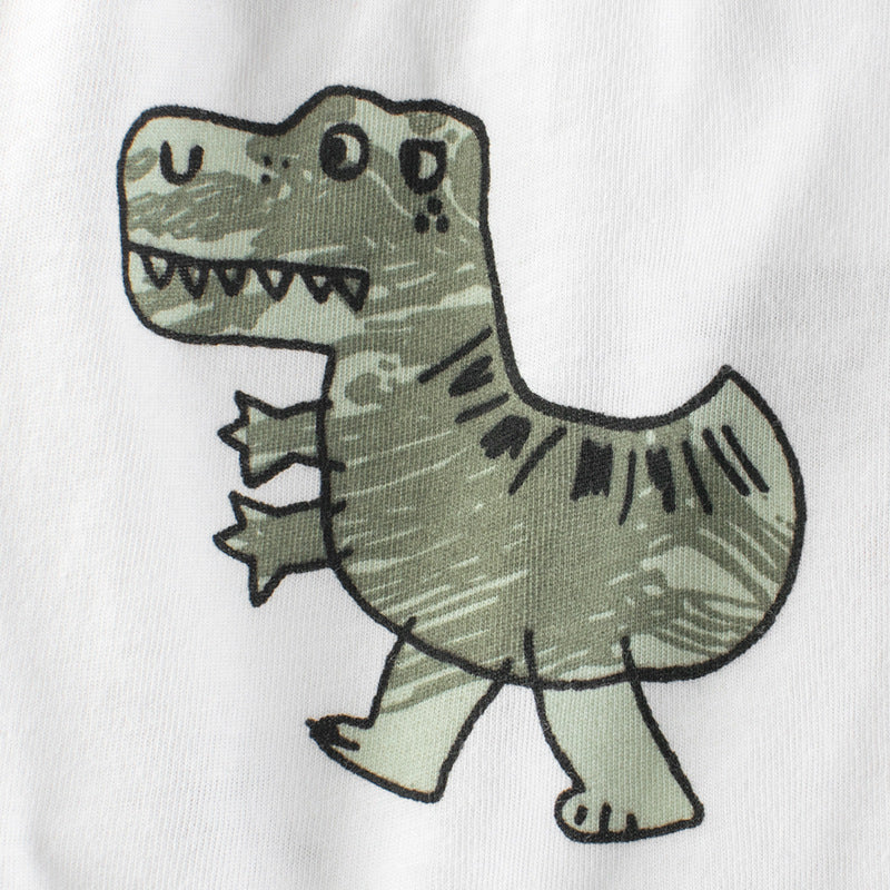 Children Kids Baby Fashion Boys Casual Basic Long Sleeve Dinosaur Print Shorts