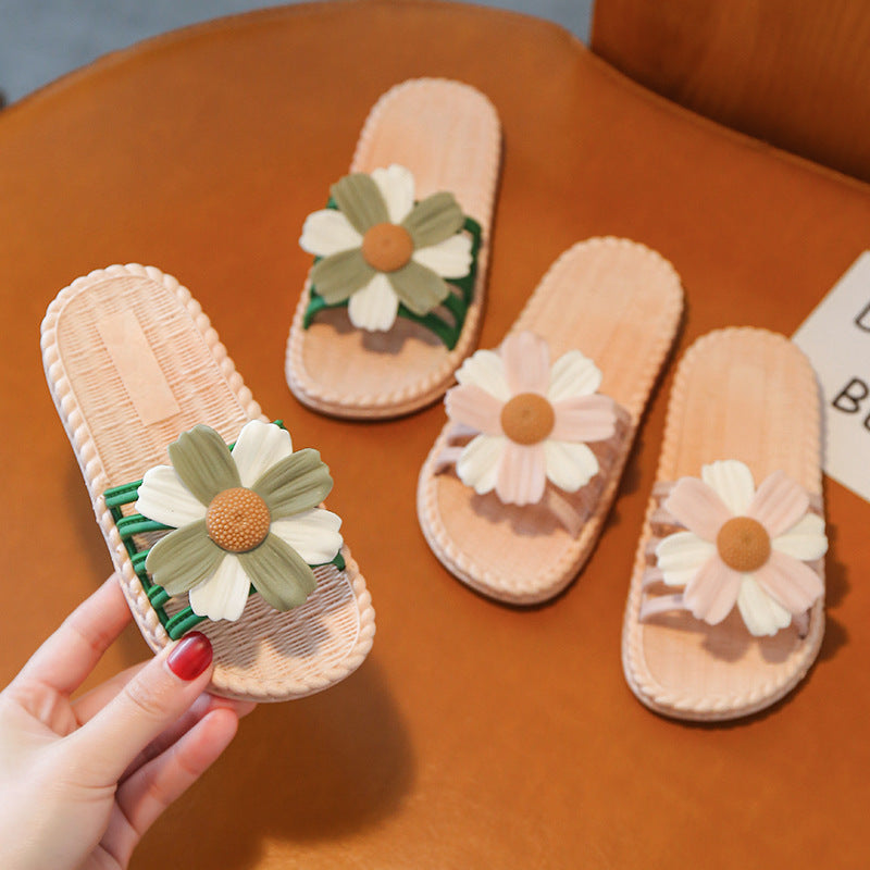 Kids Fashion Cute Non-Slip Soft Bottom Slippers