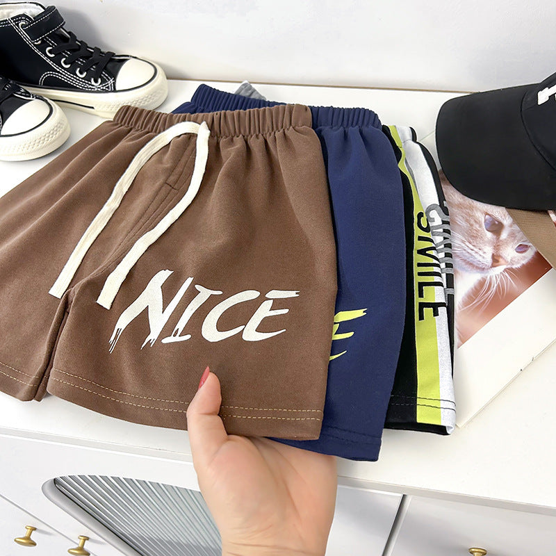 Kids Toddler Boys Girls Summer Casual Sport Letter Print Shorts
