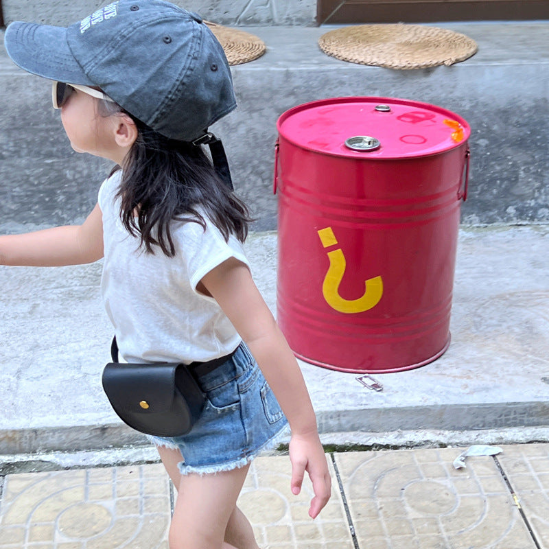 Kids Casual Solid Color Waist Bag
