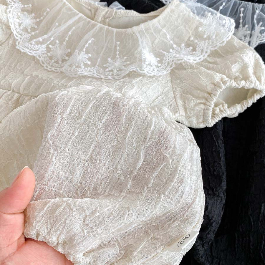 Kids Baby Girls Casual Cute Short Sleeve Romper