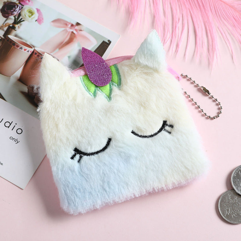Unicorn Plush Coin Purse