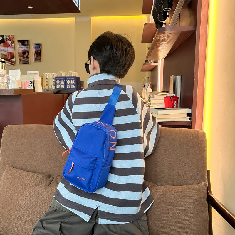 Kids Unisex Casual Cute Alphabet Chest Bag
