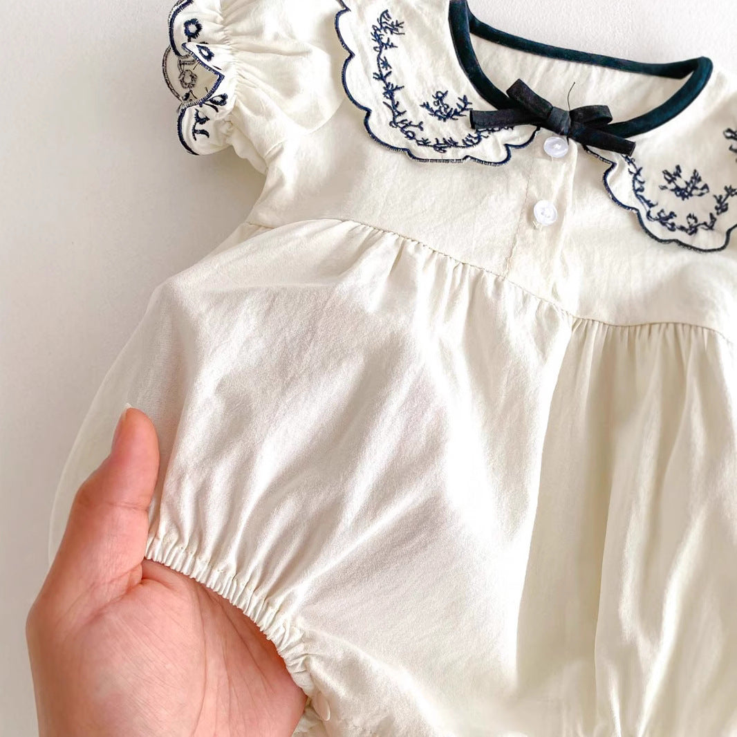 Kids Baby Girls Casual Cute Short Sleeve Romper