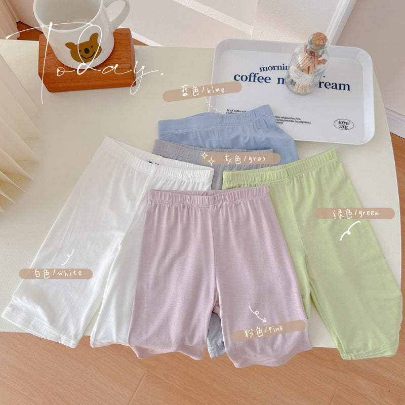 Children Kids Baby Fashion Girls Casual Basic Solid Color Leggings Shorts
