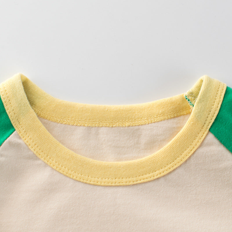 Children Kids Toddlers Fashion Girls Long Sleeve Bear Letter Print T-Shirt