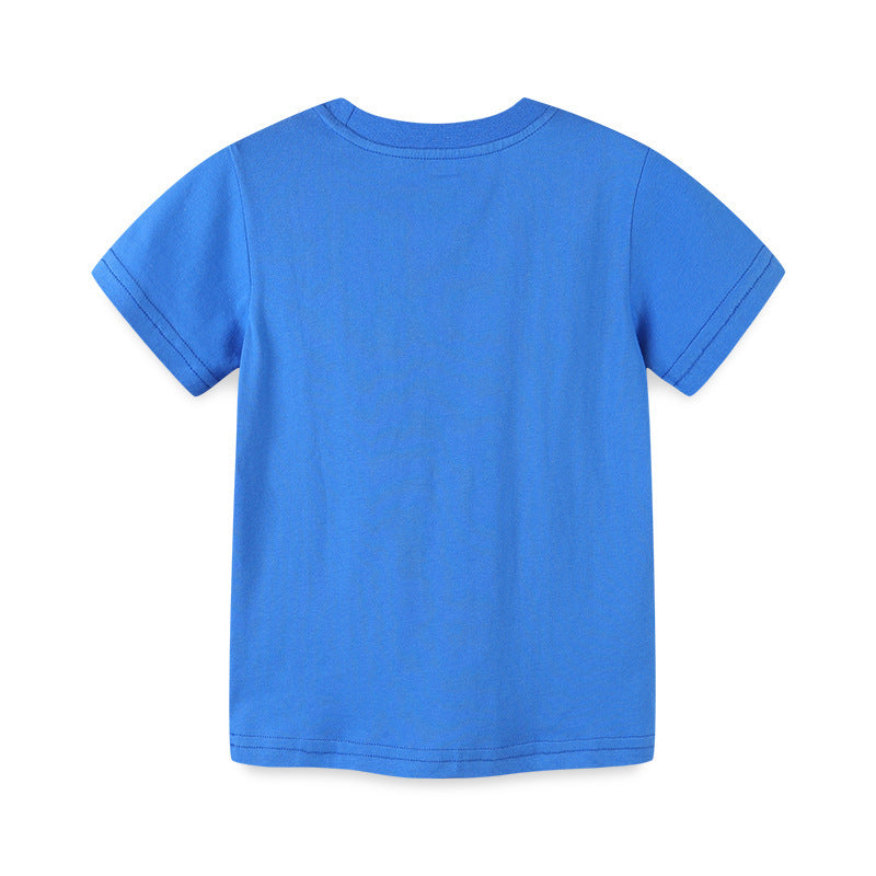 Kids Toddler Girls Casual Cute Cartoon Print Short Sleeve Round Neck T-Shirt