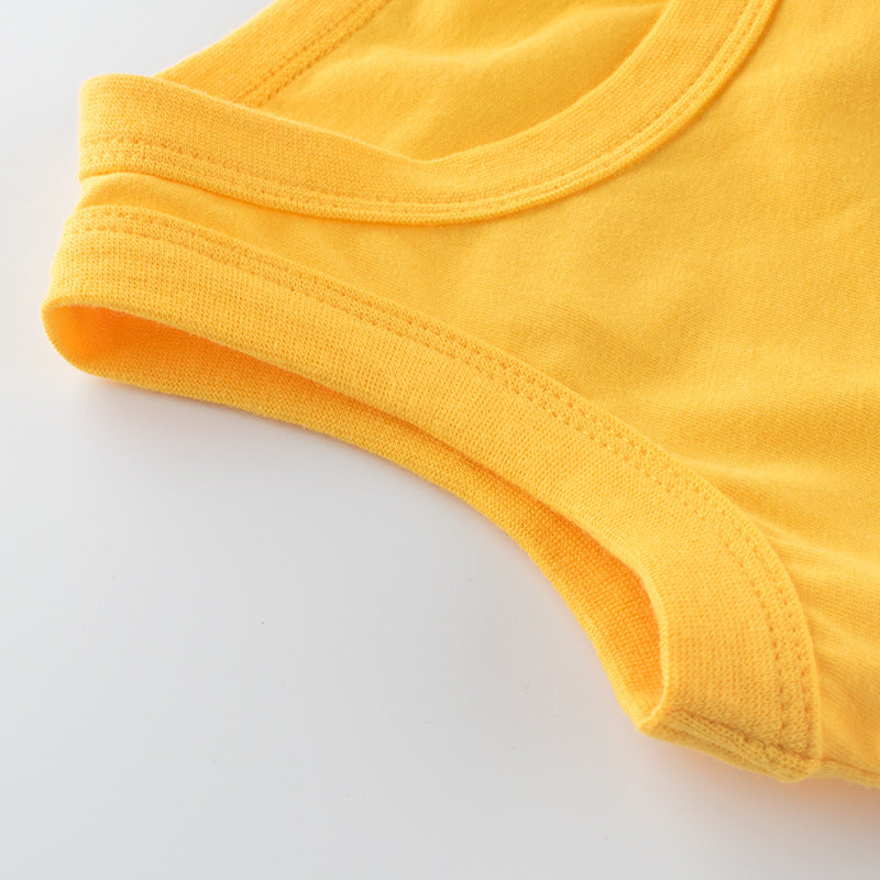 Toddlers Fashion Boys Solid Color Sleeveless Casual Basic Vest Top