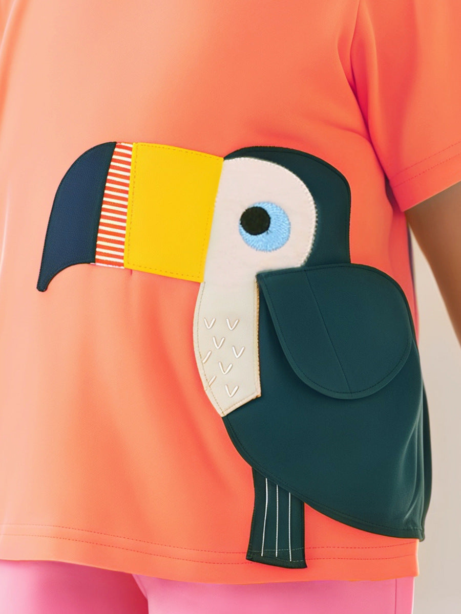 Kids Toddler Unisex Casual Cartoon Short Sleeve T-Shirt