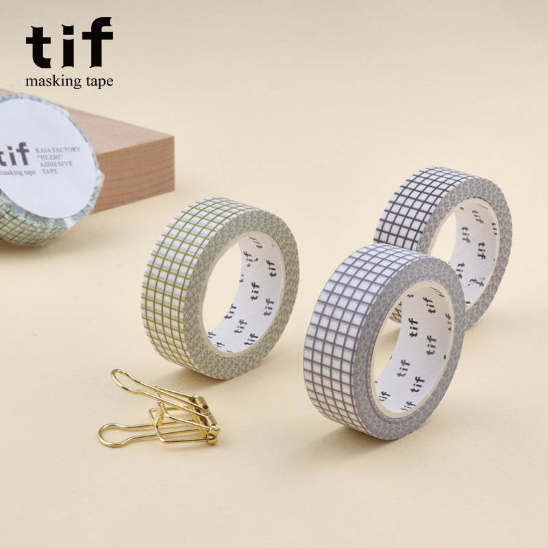 10m Plaid Sticker Basic Hand Account Paper Tape