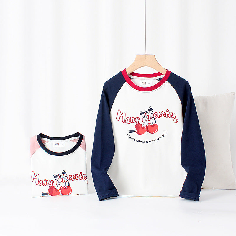 Kids Toddler Big Girls Casual Cute Alphabet Print Long Sleeve T-Shirt