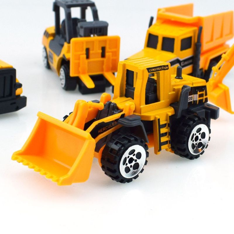 Children Sliding Toys Alloy Engineering Dump Truck Excavator Road Roller Mixing Forklift Engineering Vehicle Model