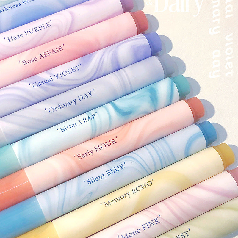 Fashion Quick-Drying Multicolor Highlighter Mark Color Pen 4pieces/Set
