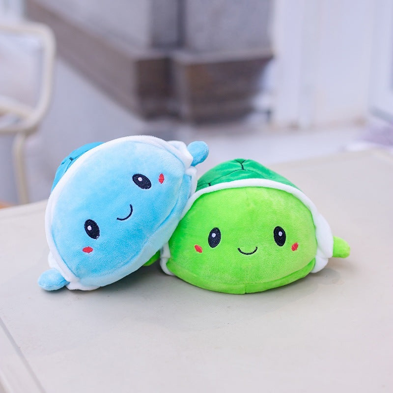 Turn Over Turtle Plush Toy Doll Cartoon Cute Double-Sided Plush Turtle Doll Kids Gift