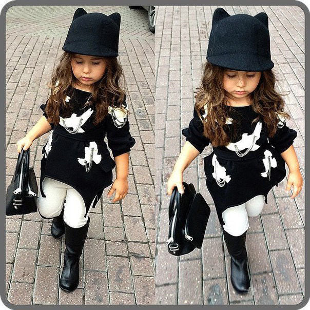 Winter Warm Kids Baby Girls Cat Ears Wool Derby Bowler Cap Solid 3D Ears Vintage Costume Play Brim Hats Cap