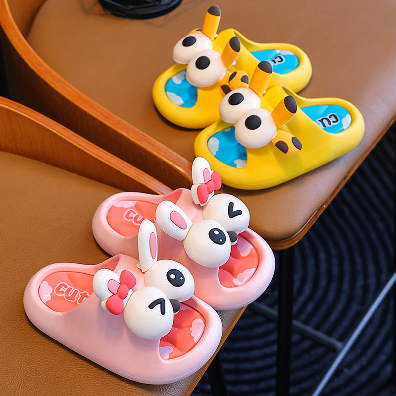 Kids Unisex Casual Cute Cartoon Thick-Soled House Slippers