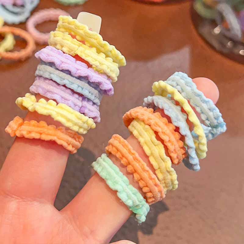 Kids Girls Cute Sweet Multicolor Hair Rings